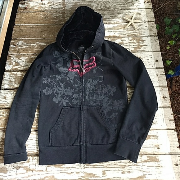 Fox Tops - 力 Fox Rider Sherpa Zip Hoodie